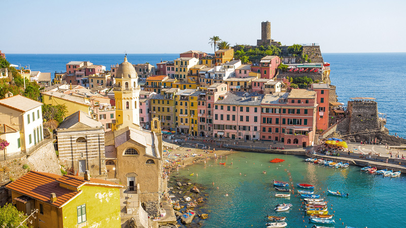 Vandretur Cinque Terre & Portofino på egen hånd